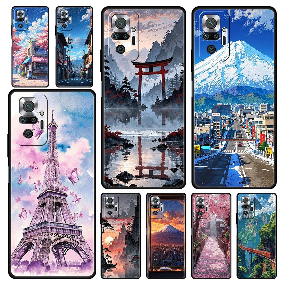 Landscape Japan Series Scenery Phone Case For Xiaomi Redmi Note 14 13 12 Pro Plus 5G 9S 9 10 11 4G 14C 13C 12C 10C 9C 9A Cover