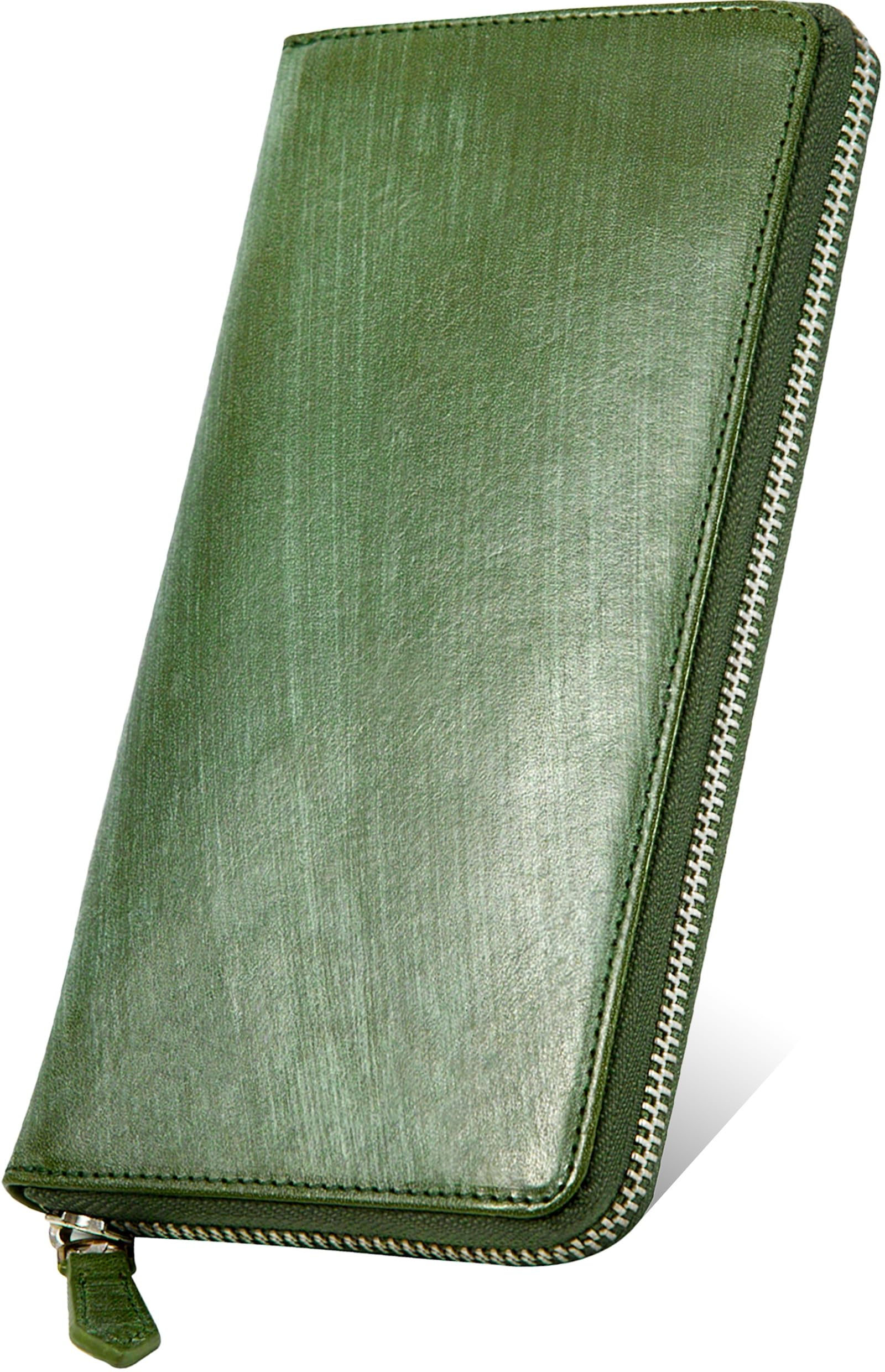 

Кошелек длинный кошелек Bridle кожа [Eredita] мужской - (зеленый)