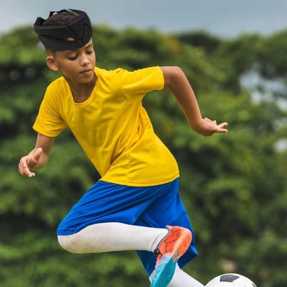 Atmungsaktiver Torwarthelm Verstellbarer Ski-Kopfschutz Fußballschutzhelm Sport