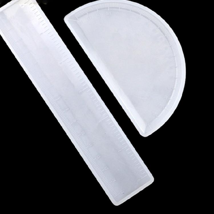 Ruler Resin Silicone Molds Math Tool Geometry Casting Mould Set for Students