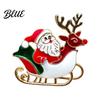 Alloy Santa Claus Pin Zinc Brooch Enamel Cartoon Father Christmas