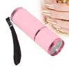 Flashlight Shaped Nail Lamp Home Salon Portable LED Nail Dryer Nail Art Tool for Rhinestones FixationPink