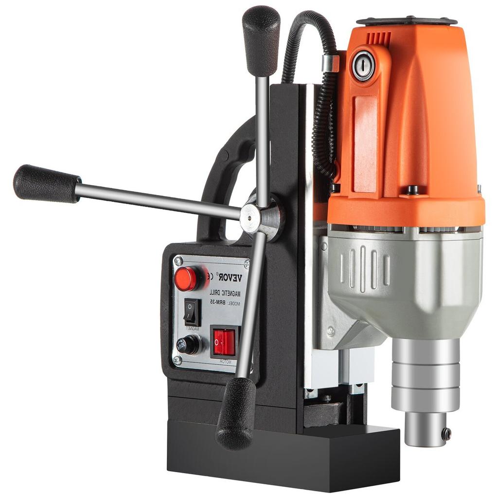 Magnetic Drill 220V-240V Magnetic Drilling Machine 980W, Metal Drill Press High Power 680 Rpm, Multi-Function Metal Drill Press 35MM Core Drilling