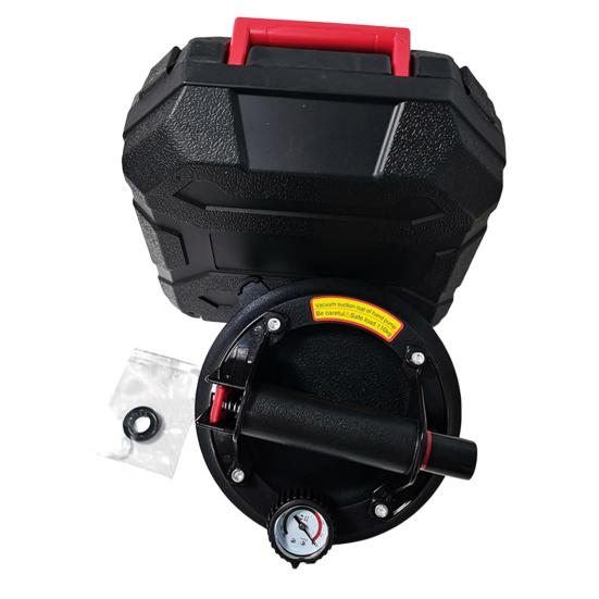 1 Set Electric Vacuum Suction Cup Professional Good Bearing Capacity Manual Heavy Duty Suction Cup Lifter with Pressure Gauge Furnish