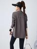 Women's 2026 Three-Piece Yoga Set: Loose Long Sleeve, Tapered Pants, Sporty Letter Vest Fitness Wear