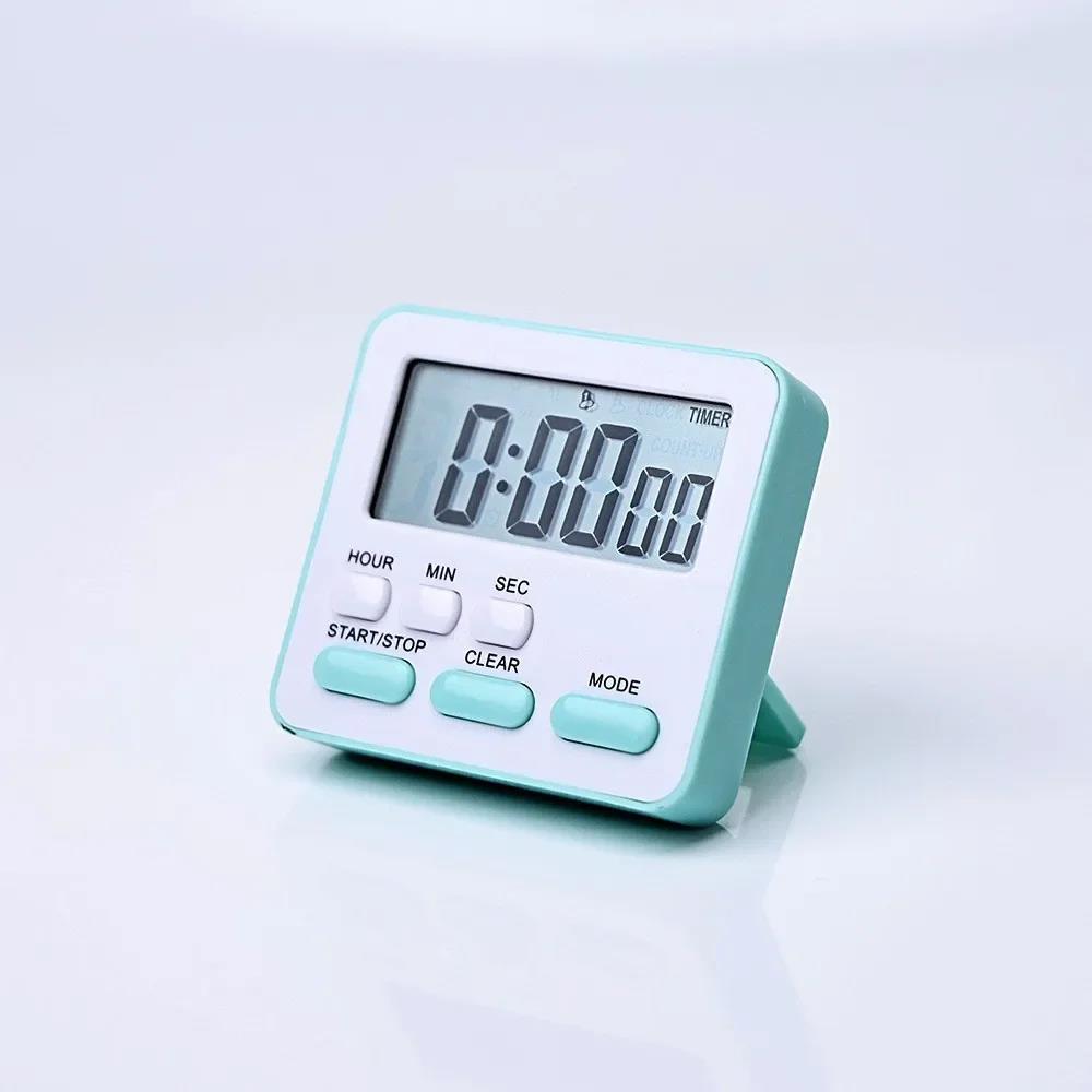 New Multifunction Timer Kitchen Bedroom Timer Reminder Clock Alarm Clock with Digital Display Stopwatch Clock Household2