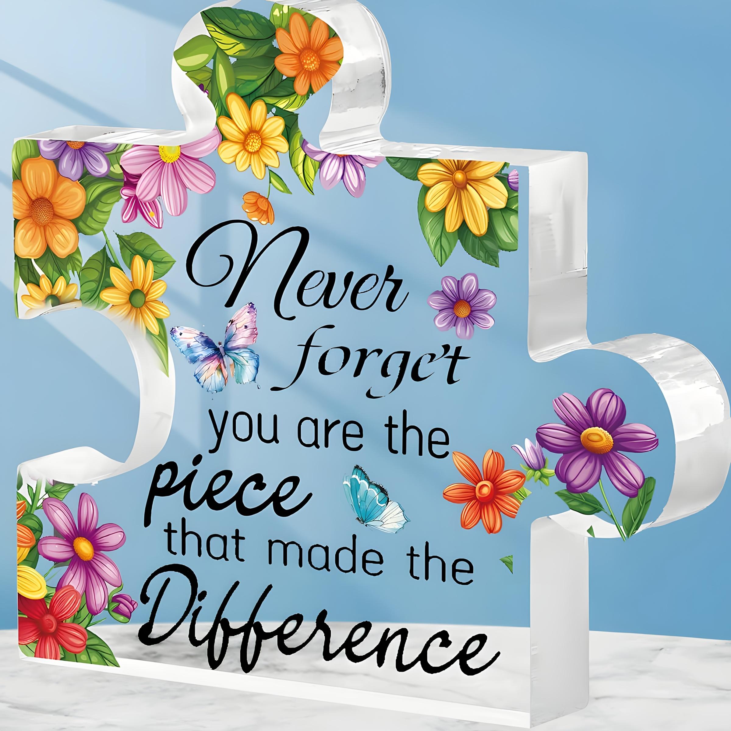 

2D Flat Acrylic ORIGACH Colleague Gift for Women, Indoor and Outdoor Decoration - No Battery/electricity Required, Free Day Decoration, Shop D 10*10cm