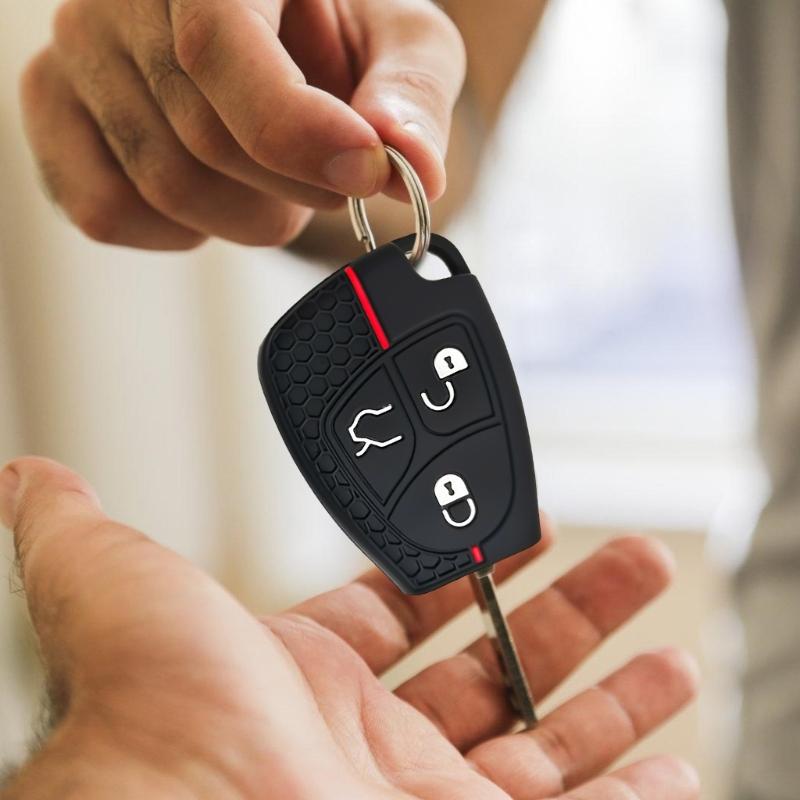 Schlüsselanhänger Schutzhülle Silikon Auto Schlüsselhülle für B200 S350 E280 Wasserdichte Fernbedienung Schlüsselhülle Schutzschale Weiche Hülle