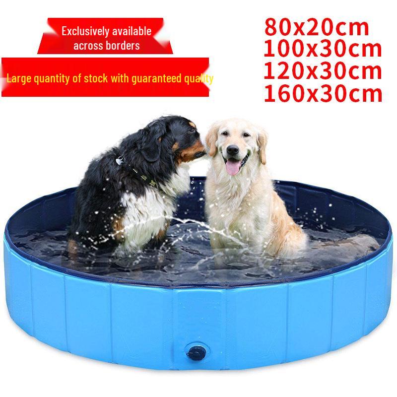 PVC Folding Pet Swimming Pool: Dog & Cat Bath and Play Pool