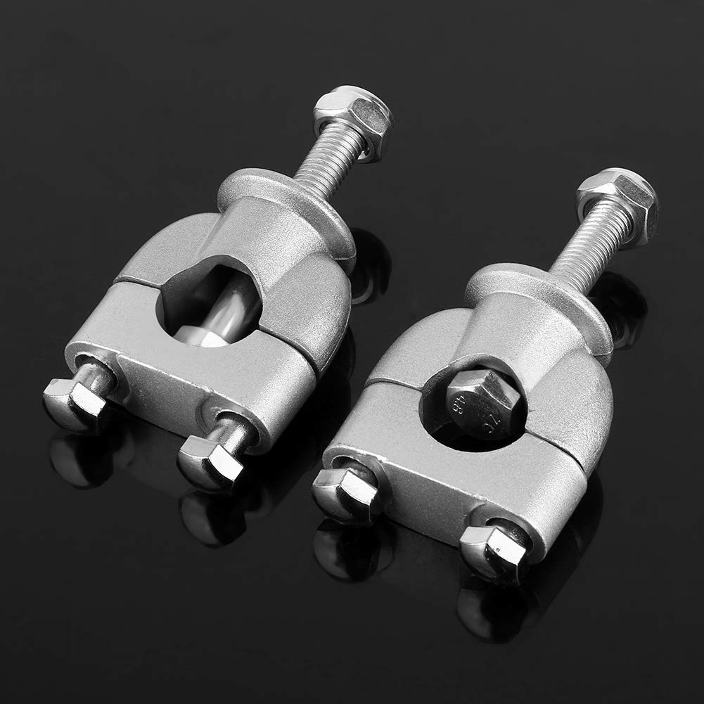 Steering Wheel Post 22.2, Qiilu Motorcycle Steering Wheel Bar Clamps, 1 Pair 7/8' 22mm