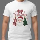 Santa Claus Christmas T-Shirt Tis The Season Holiday Graphic Tee Unisex Winter S