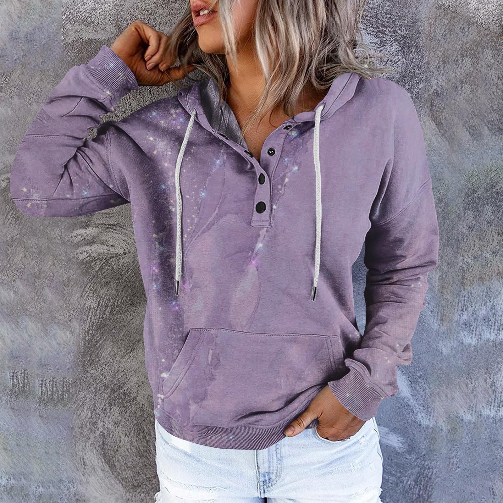 

Женские повседневные модные пуловеры с длинными рукавами и принтом, толстовки с капюшоном M