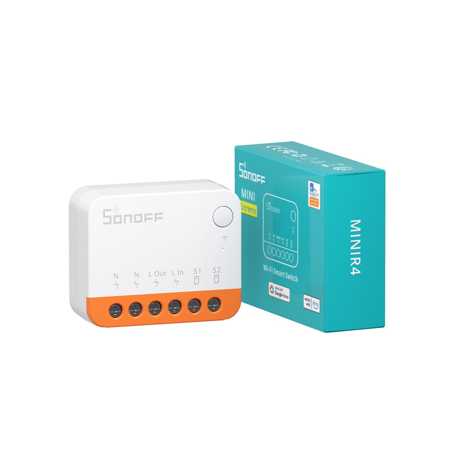 SONOFF Mini R4 WiFi Smart Switch: Dual Control, Remote Timing, Smart On/Off.