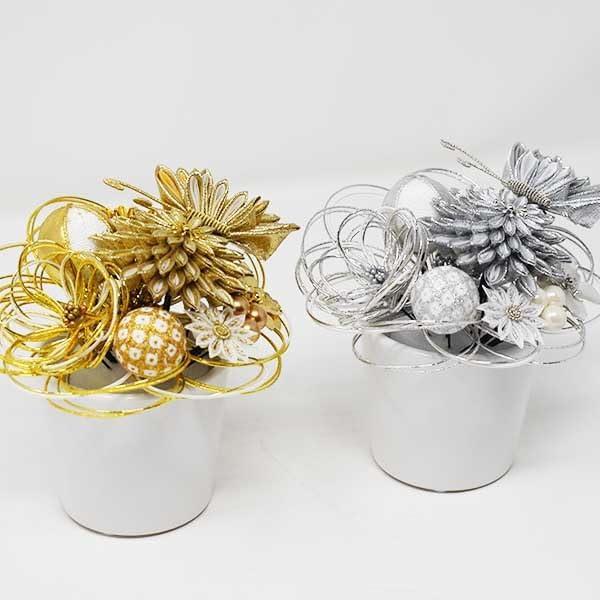 Arenca Reika Ranman Hair Ornaments, Coming-of-Age Ceremony, Chirimen Craft, 10-Piece Set: Chrysanthemum, Butterfly, Gold. Freely Combine To Match
