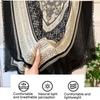 Soft Polyester Neck Scarf Multiuse Print Shawl Wrap Styling Scarf For Women and Girl Outdoor Beach Vacation Office