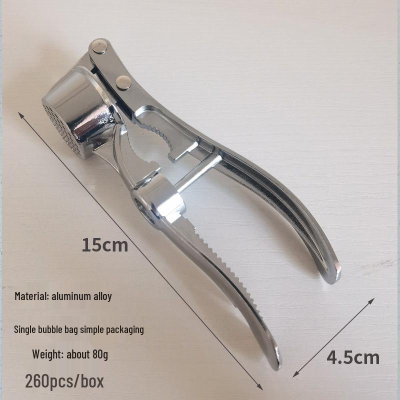 Extra Stor Zinklegering Rostfritt Stål Multifunktionell Manuell Vitlökspress & Mosare