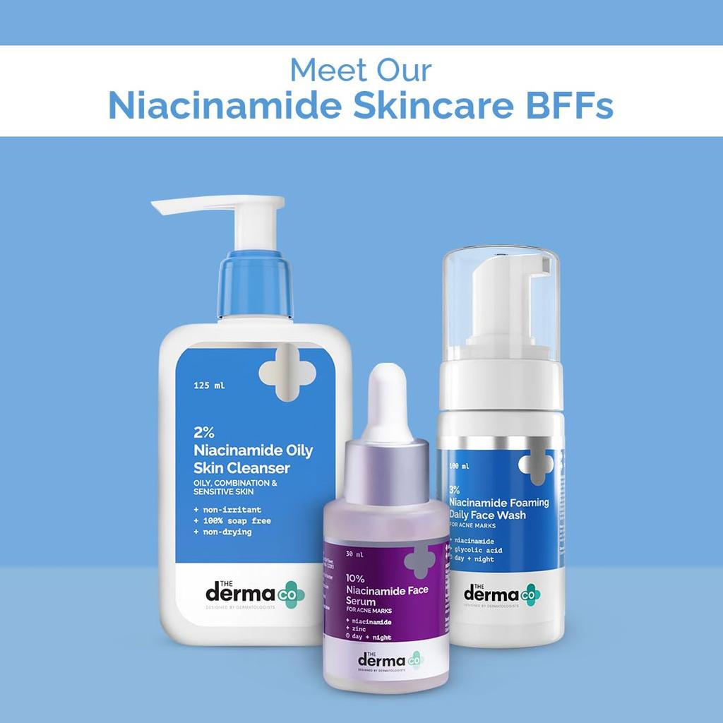 The Derma Co 2% Niacinamide Gentle Skin Cleanser For Sensitive Dry Normal Skin Soap Free Non Stripping 125 Ml