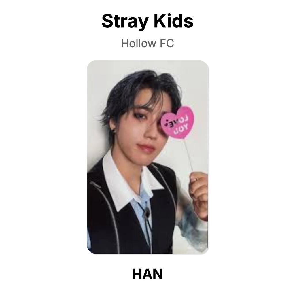 Stray Kids Hollow FC Official Photocard