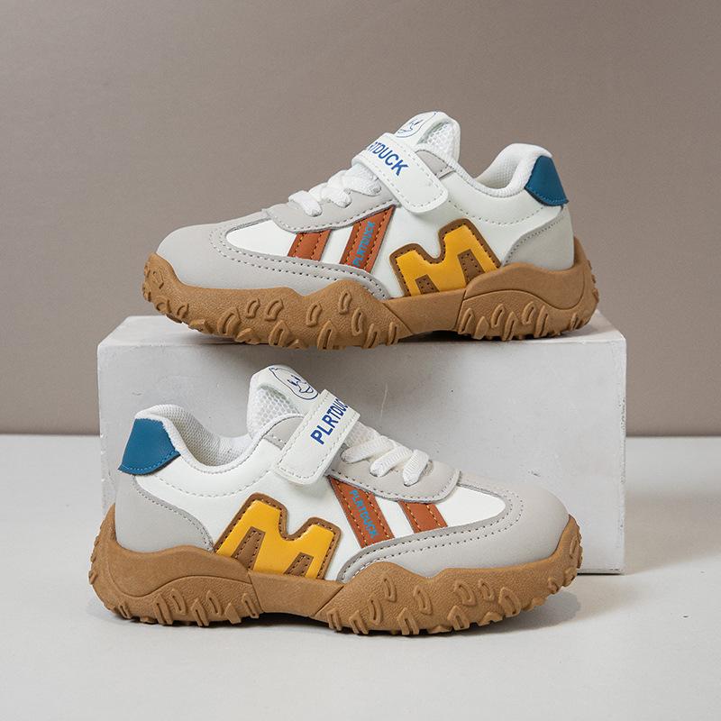 

Children s sneakers for boys and girls2026New Spring and Autumn Trendy Casual Shoes Versatile Soft Sole Student Running Shoes 26Inner Length16.5cm хаки