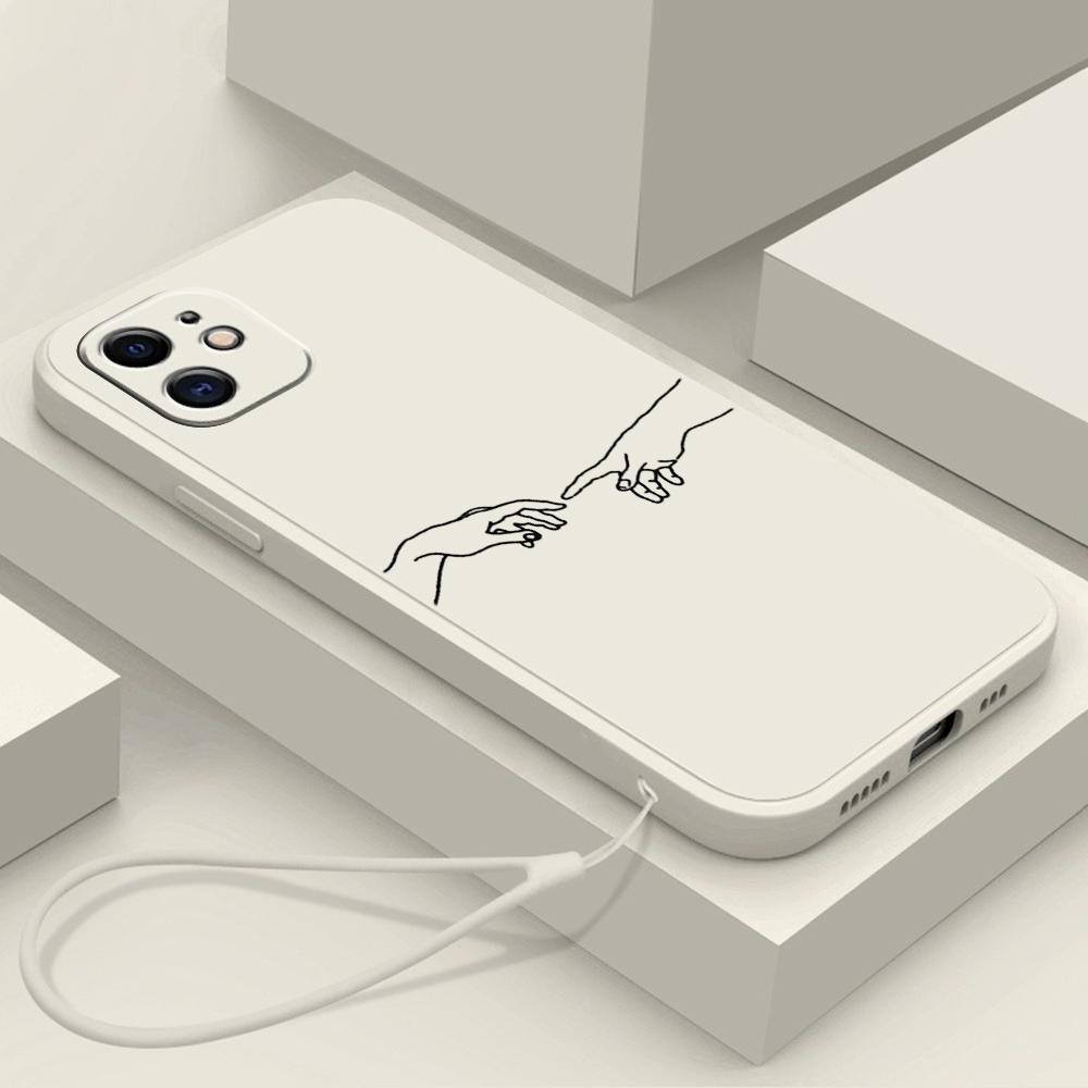 N70 jsou duchovně spojeni s někým se silikonovým pouzdrem na telefon s rovným okrajem na šňůrku pro Xiaomi Poco X5 Redmi Note13 Pro Realme Shockproof Cover