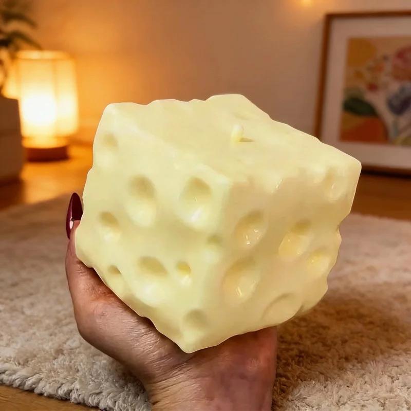 Jumbo ostekubbe Stressball Formbar Langsom Tilbakefjærende Klemball Asmr Sensorisk Anti-Stress Fidget Voksne Barn Gaver Hjemmeinnredning