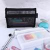 Pencil Case File Folder Double Mesh Pencil Bag School Stationery Supplies Cosmetic Storage Bag