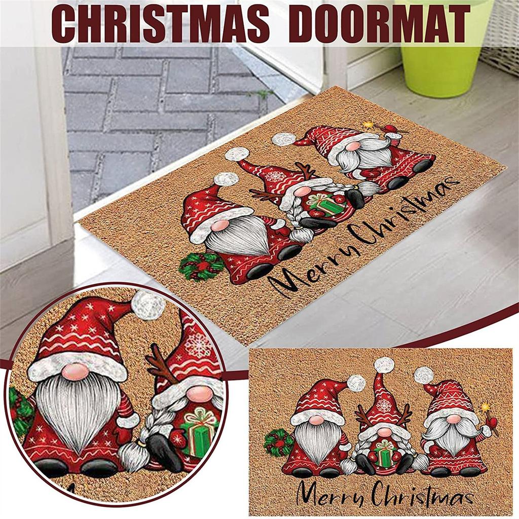 Christmas Festival Decoration Front Door Carpet Indoor Outdoor - Mat