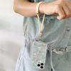 Luxury Metal Nylon Short Lanyard Phone Strap Keycord Hanging Trousers Accessories Stylish Anti-loss Keychain Wrist Rope Starp