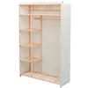 VidaXL Garde-robe en tissu et bois de pin 110x40x170 cm 42976
