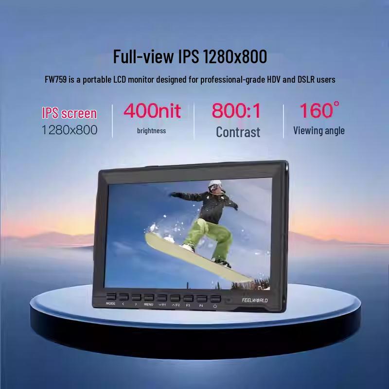 FEELWORLD FW759 7" Director Monitor for DSLR Cameras