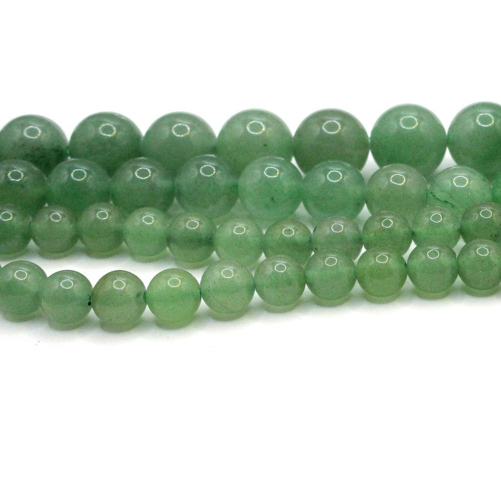 Round Green Aventurine Beads for DIY Jewelry Making – Loose Beads, Semi-finished Accessories, Craft Components