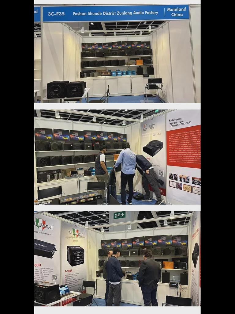 10-Zoll-Ultradünnes 600-W-Aktiv-Auto-Subwoofer-Audiosystem