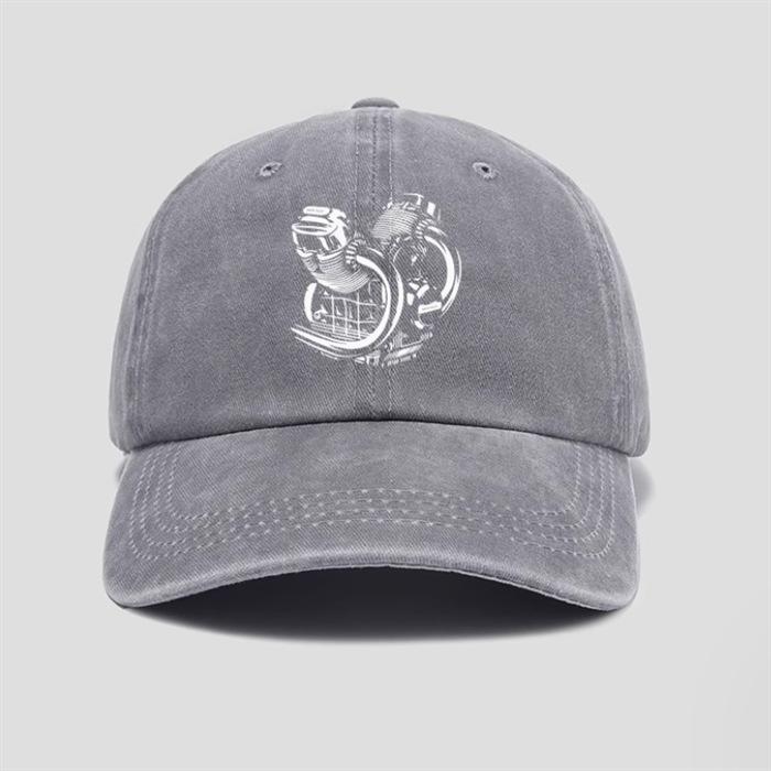 Washed cotton printed Guz motorcycle hat baseball cap men's and women's cap sun hat outdoor sun protection cap