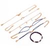 European-American Bestseller: Love, Star, and Moon Bracelet Set (6 Pieces)