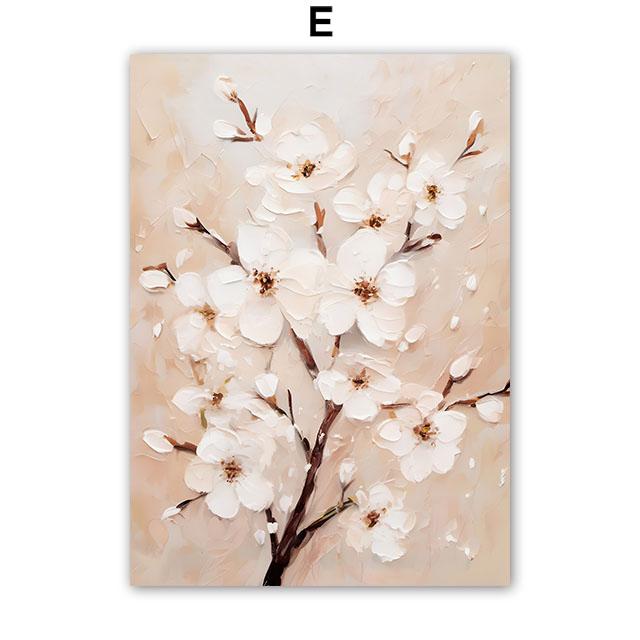 Abstrakt Flickkropp Ros Sakura Blomma Väggkonst Canvasmålning Nordiska Landskapsaffischer Och Tryck Bilder För Vardagsrumsinredning