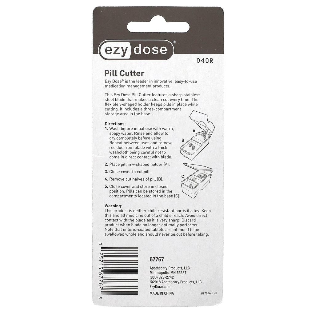 Pill Ctter, 3-Box, Purple, 1 Count