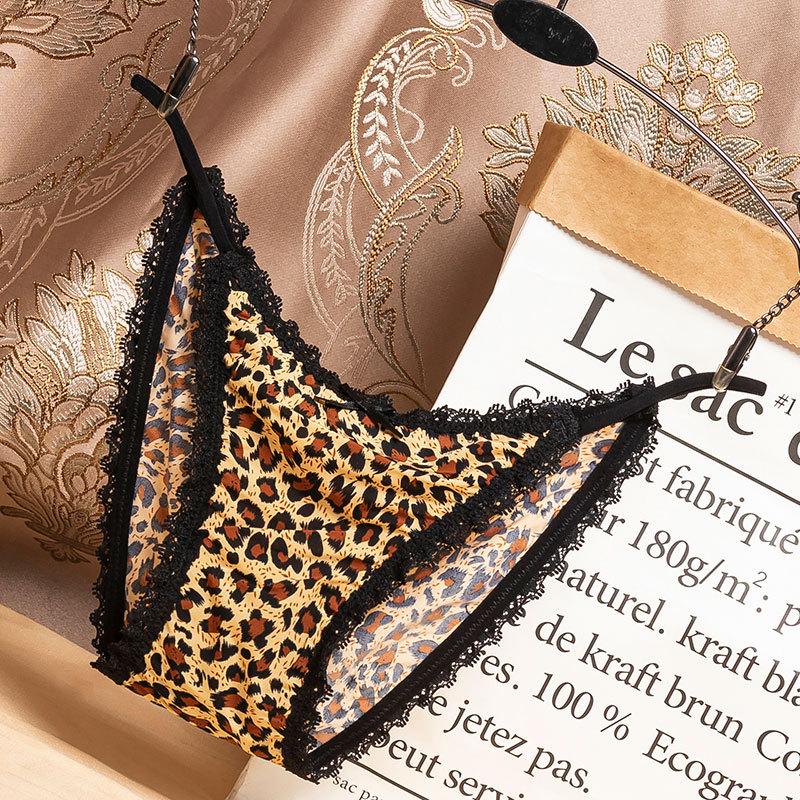

Leopard Print Silk & Lace Mid-Rise Butt-Lifting Lingerie Large
