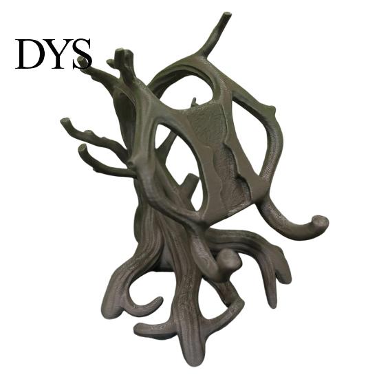 Gadgets para Escritorio de Oficina Modernos Soporte para Teléfono Rama de Árbol Impreso en 3D, Soporte Artístico de Madera Retorcida para Escritorio para Teléfono Móvil, Decoración Orgánica Rústica