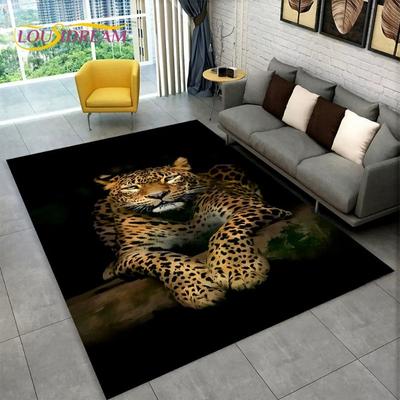 Wohnzimmer Teppich Cool Gepard Tiger Fußmatte Herren Schlafzimmer Rutschfest Schmutzabweisend Verschleißfest Teppich Heimdekoration
