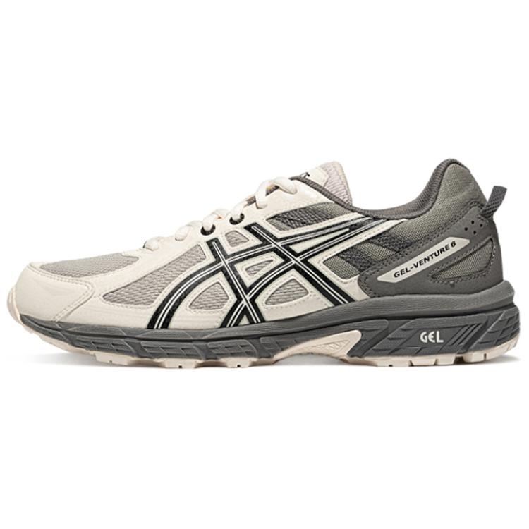 Asics Gel-Venture 6 Breathable Durable Low-Top Trail Running Shoes Men Sneaker Gray Green White 1011B550-300