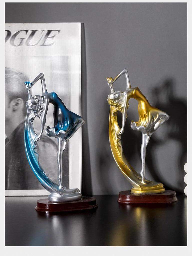 Modern Minimalist Resin Crafts: Wine Cabinet & Living Room Decor - Ideal for Office or Housewarming Gifts