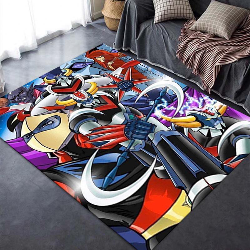2025 New Grendizer Goldorak Anime Carpet Rug for Living Room Bedroom Home Sofa Decoration,Kids Play Non-slip Floor Mat 30