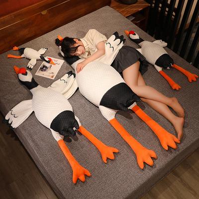 Crane Swan Doll Plush Toy Big Goose Doll Girl Sleeping Legs Long Throw Pillow Doll