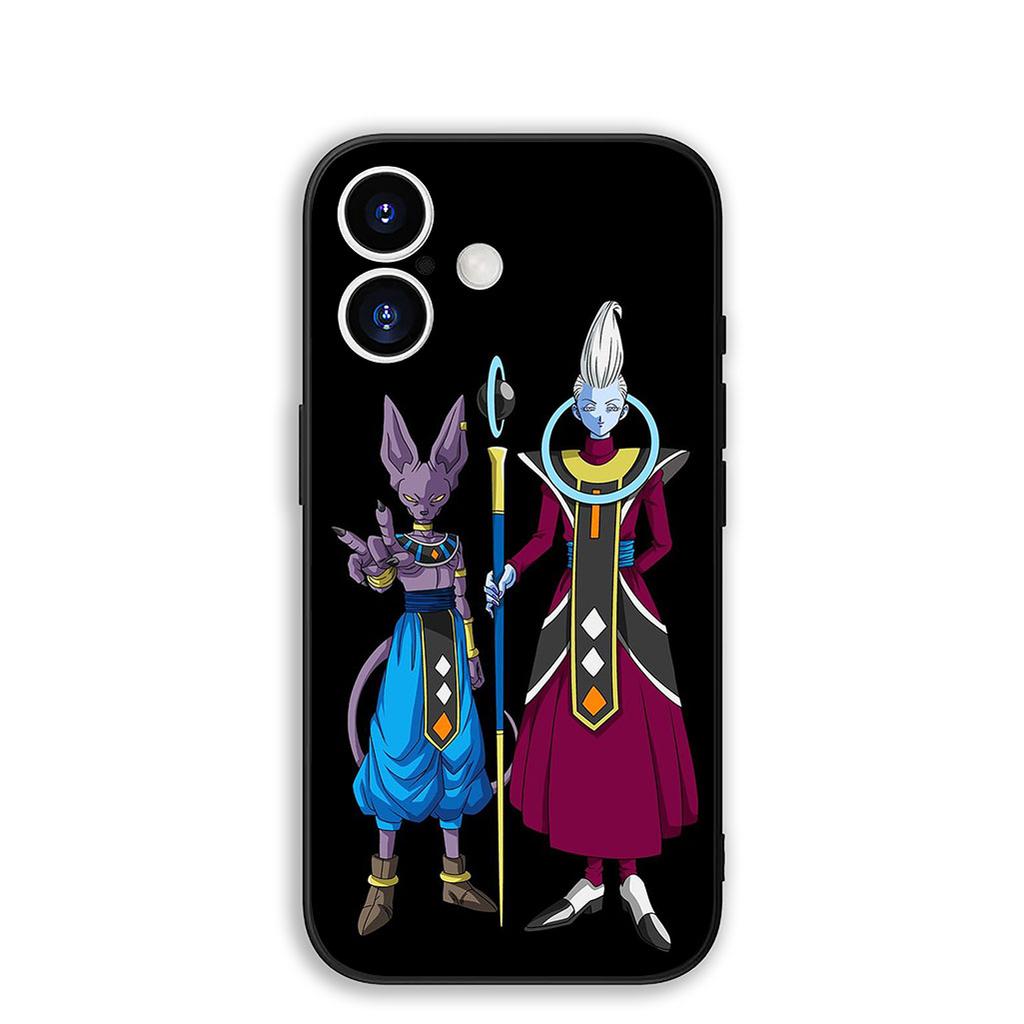 Cover for Apple iPhone 17 16 Plus 13 12 Pro Max Mini X XR Xs ProMax 16E 15+ 17+ Air Phone Case Beerus Dragons Gokus Balls Whis Z