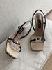 Chertoi Seoul Line Sandals Beige