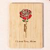 User Friendly Engraved Wedding Anniversary Card Birthday Gift Wood Accessories Decoration Piece Celebration Card