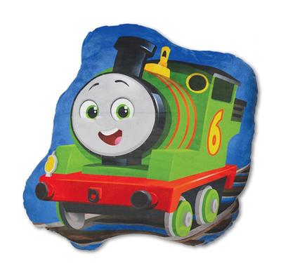 Yamani Thomas the Tank Engine Percy Die-Cut Cushion, 3D Plush Toy for Interior Decor (Percy11414)