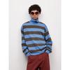 CoTTon Boxy TurTleneck Long Sleeve T shirT sTriped