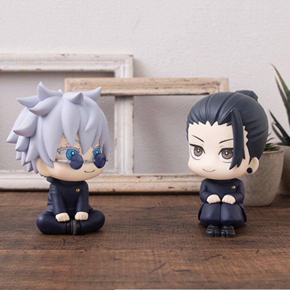 10CM Anime Jujutsu Kaisen Figure Look Up Gojo Satori Geto Suguru Fushiguro Toji Cute Anime Toy Gift Collection Decoration PVC