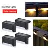 Outdoor Solar Stair Lights Led Waterproof For Garden Yard Railing Fence Lights Enhances Night Safety And Atmosphere 1Pc